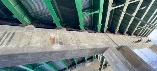 Underside of Bruckner expressway bridge
