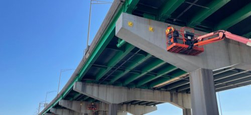 Underside of Bruckner expressway bridge