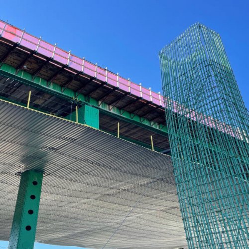 Underside of Bruckner expressway bridge