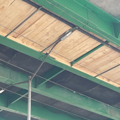 underside of the bruckner expressway bridge