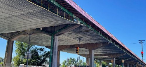 Safe span installed under Bruckner expressway bridge