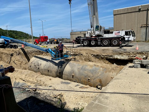 Underground Tank Removal at Pilgrim Nuclear Station