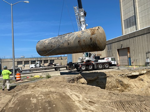 Underground Tank Removal at Pilgrim Nuclear Station
