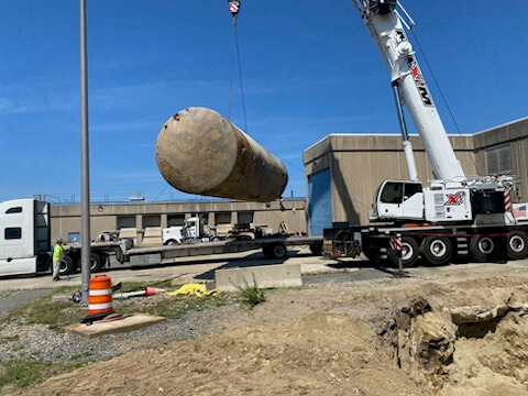Underground Tank Removal at Pilgrim Nuclear Station