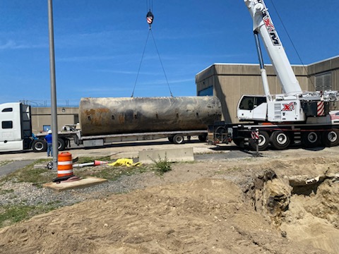 Underground Tank Removal at Pilgrim Nuclear Station